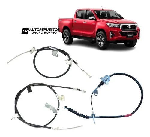 PAR CABOS FRENO DE MANO LATERALES RH/LH - TOYOTA HILUX REVO 2016-2025 464200K210 464300K210