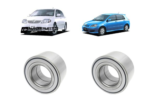 PAR RULEMAN DE MASA DELANTERO - TOYOTA ALLEX/RUNX 2002-2008 4X2