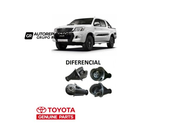 OLLA/NUCLEO DIFERENCIAL TRASERO - TOYOTA HILUX 2006-2015 RELACION 11X43 CON AUTOBLOCANTE